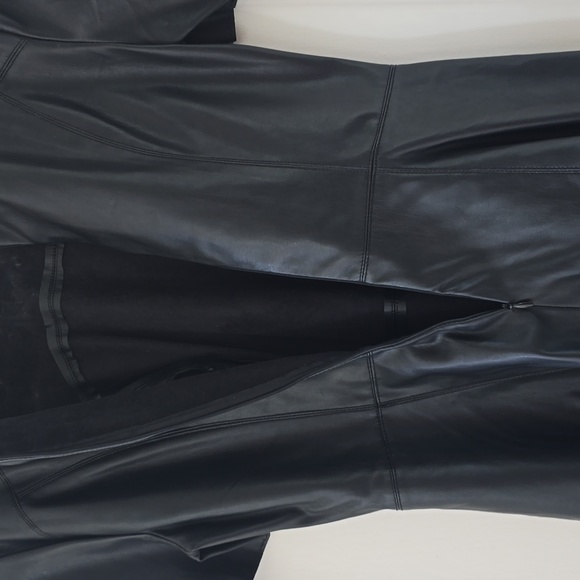 Leather-look A line dress - Picture 6 of 7